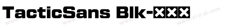 TacticSans Blk字体转换